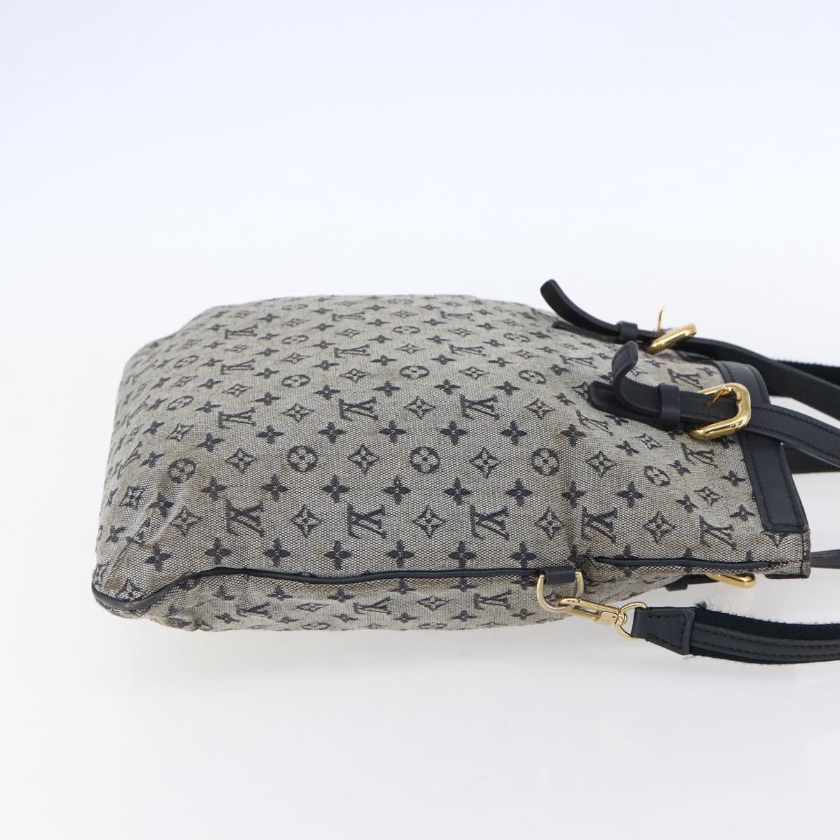 LOUIS VUITTON Monogram Mini Françoise Tote Bag 2way Blue M92208 LV Auth 151081