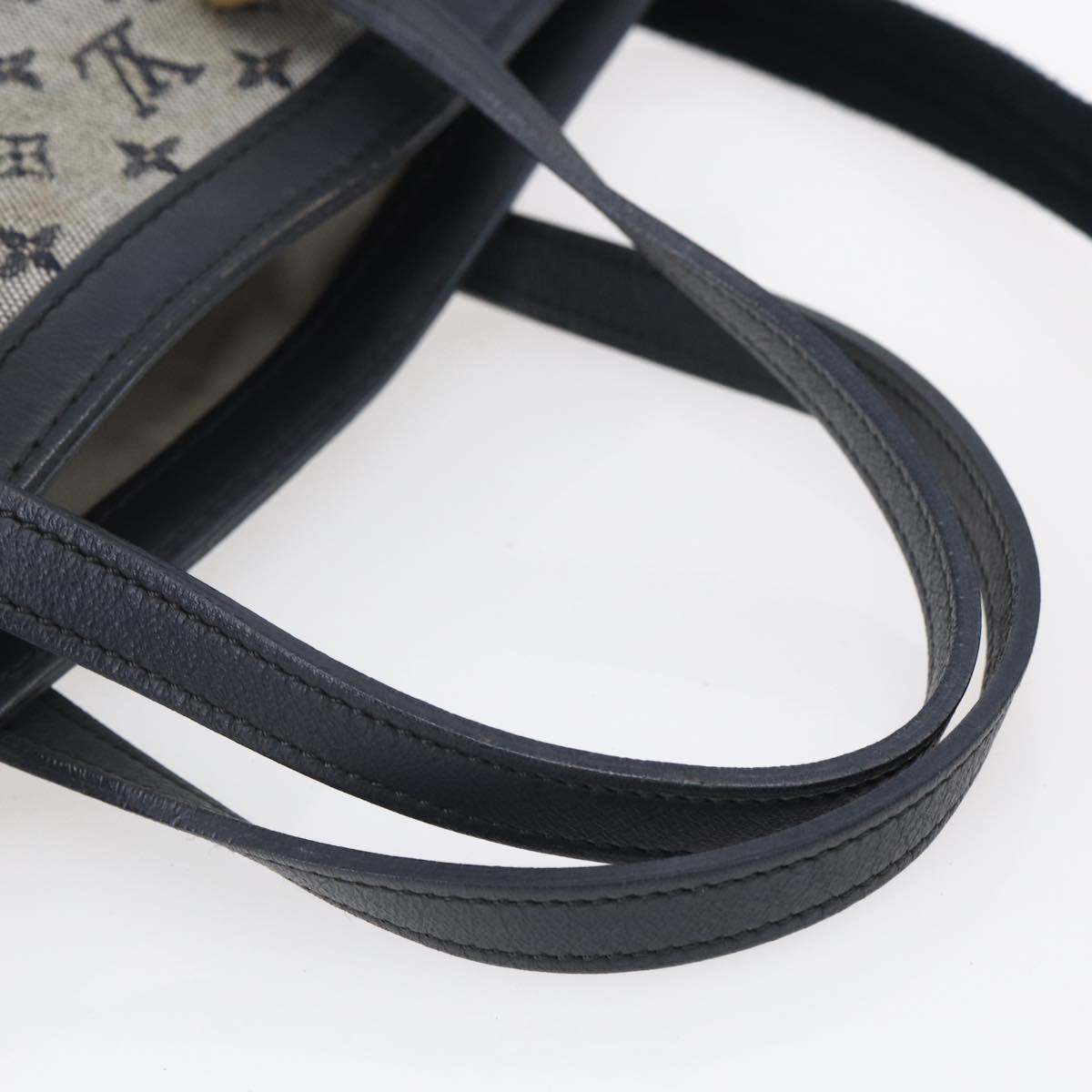 LOUIS VUITTON Monogram Mini Françoise Tote Bag 2way Blue M92208 LV Auth 151081