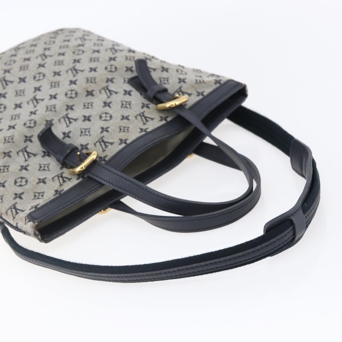LOUIS VUITTON Monogram Mini Françoise Tote Bag 2way Blue M92208 LV Auth 151081