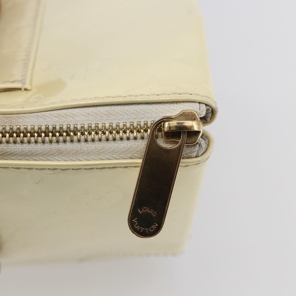 LOUIS VUITTON Monogram Vernis Rosewood Avenue Hand Bag Perle M93508 Auth 151084