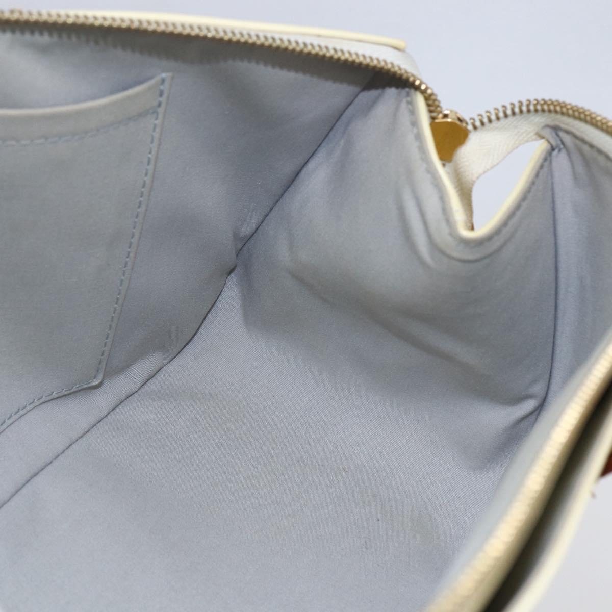 LOUIS VUITTON Monogram Vernis Rosewood Avenue Hand Bag Perle M93508 Auth 151084