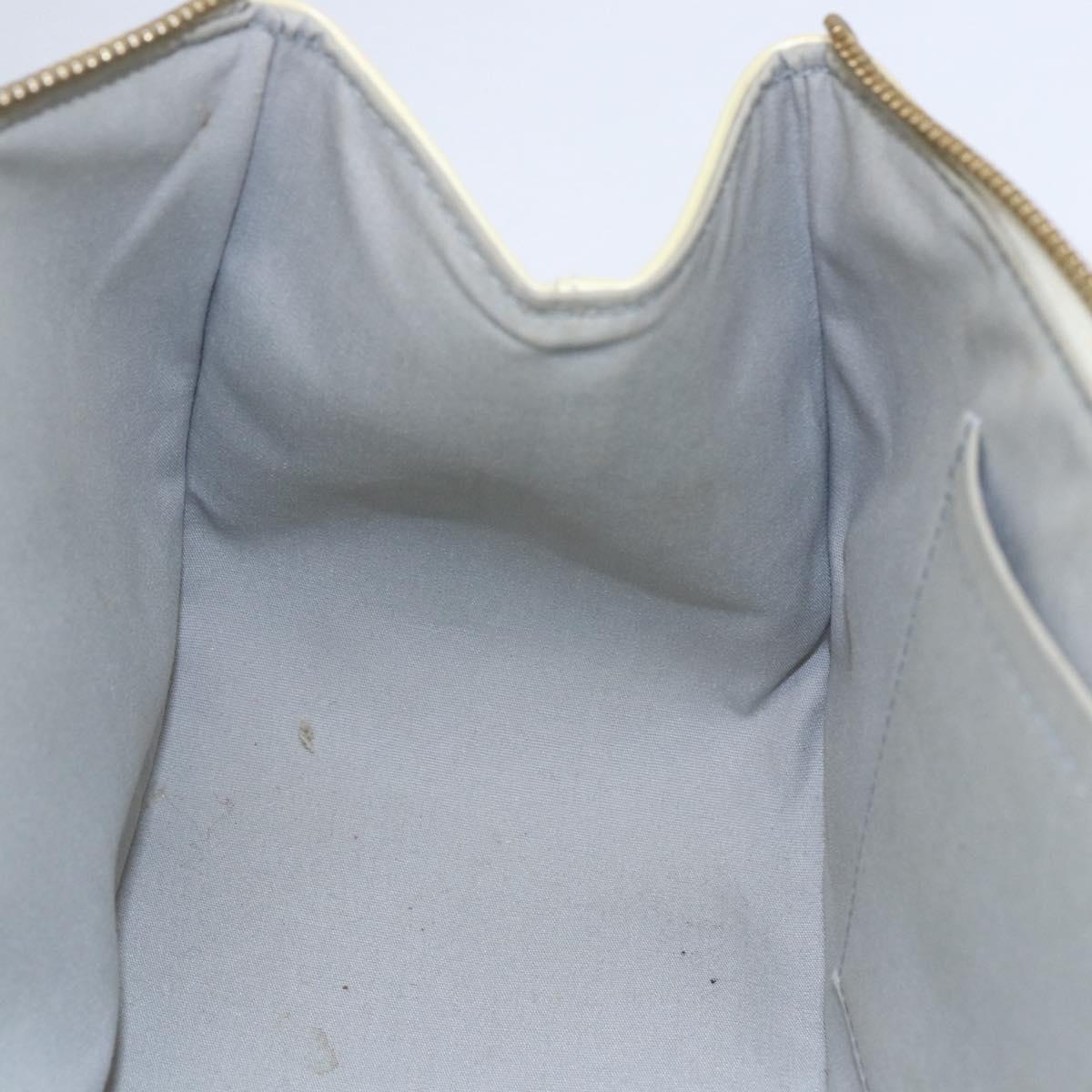 LOUIS VUITTON Monogram Vernis Rosewood Avenue Hand Bag Perle M93508 Auth 151084