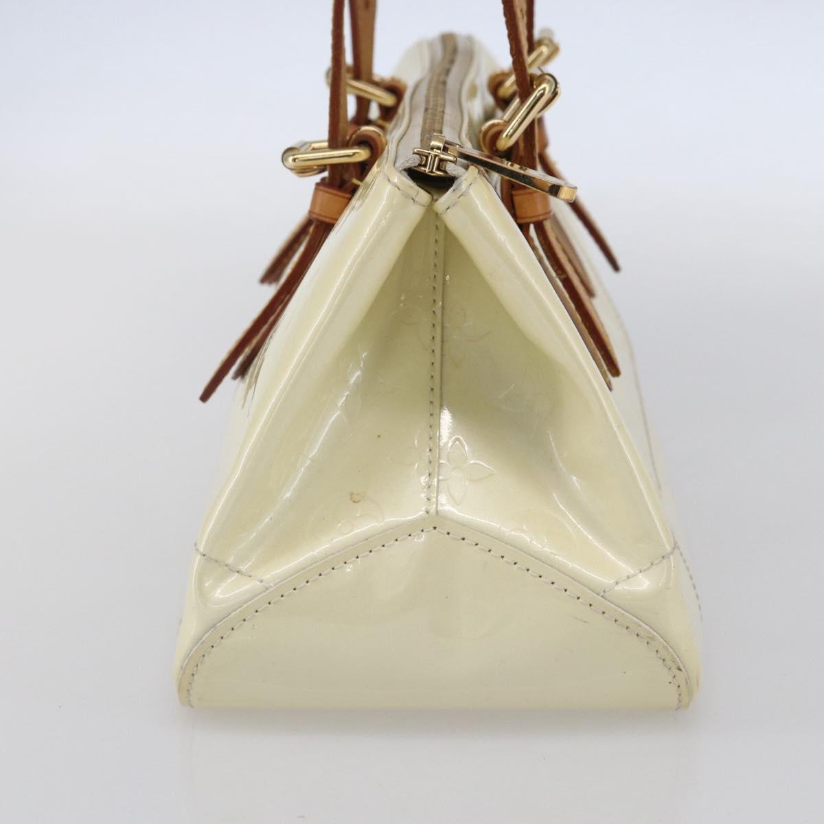 LOUIS VUITTON Monogram Vernis Rosewood Avenue Hand Bag Perle M93508 Auth 151084