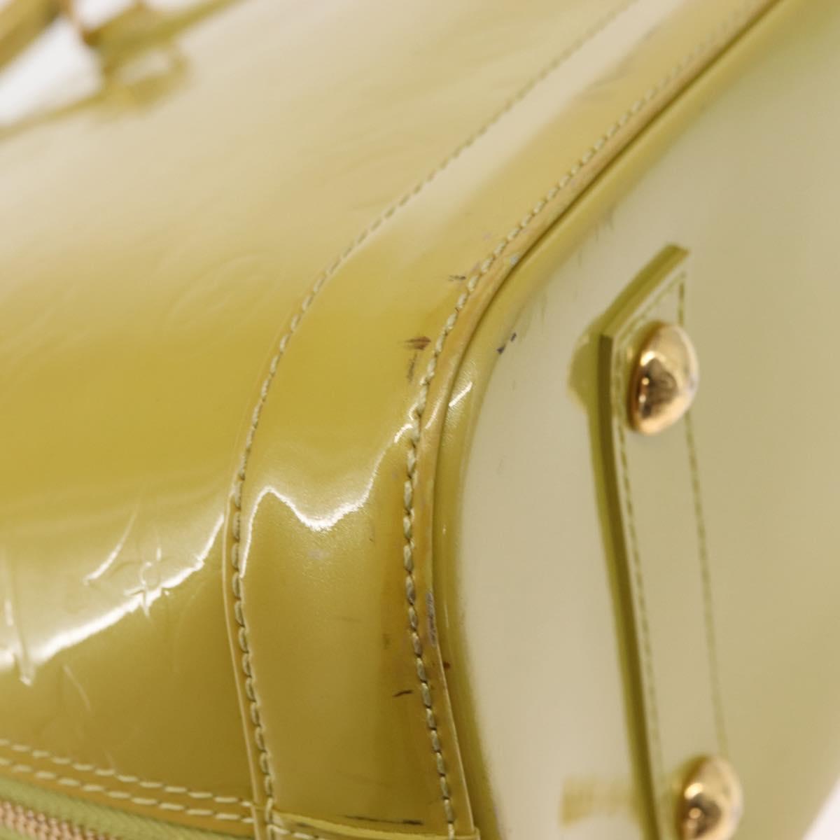 LOUIS VUITTON Monogram Vernis Alma PM Bag Veil Amplession M91615 Auth 151085