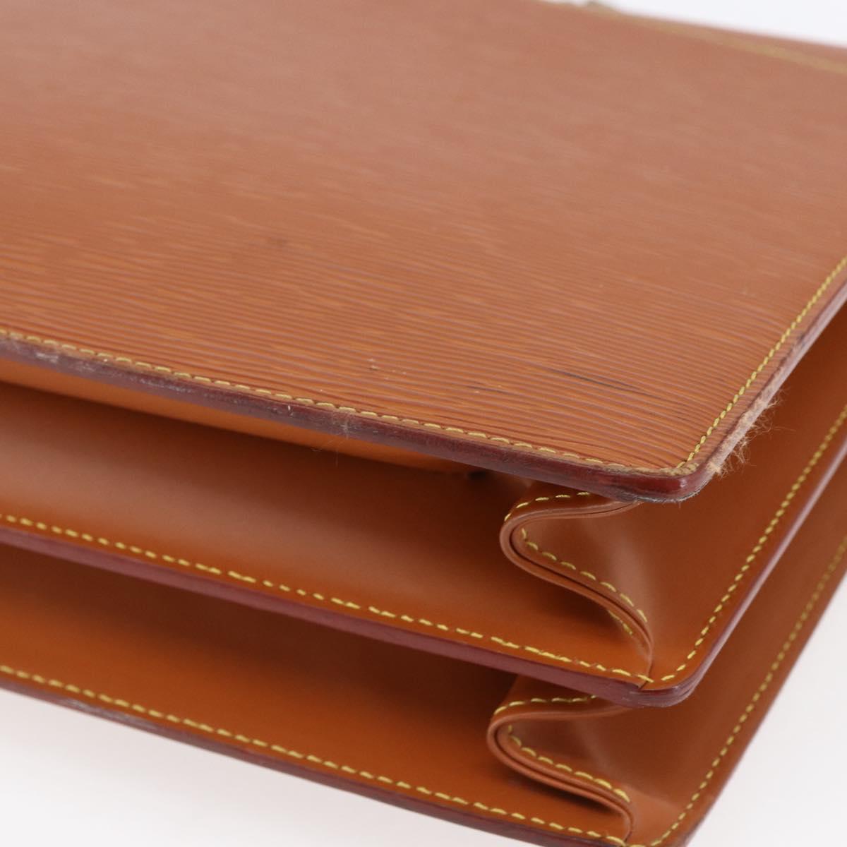 LOUIS VUITTON Epi Serviette Conseiller Zipangu Gold M54428 LV Auth 151087