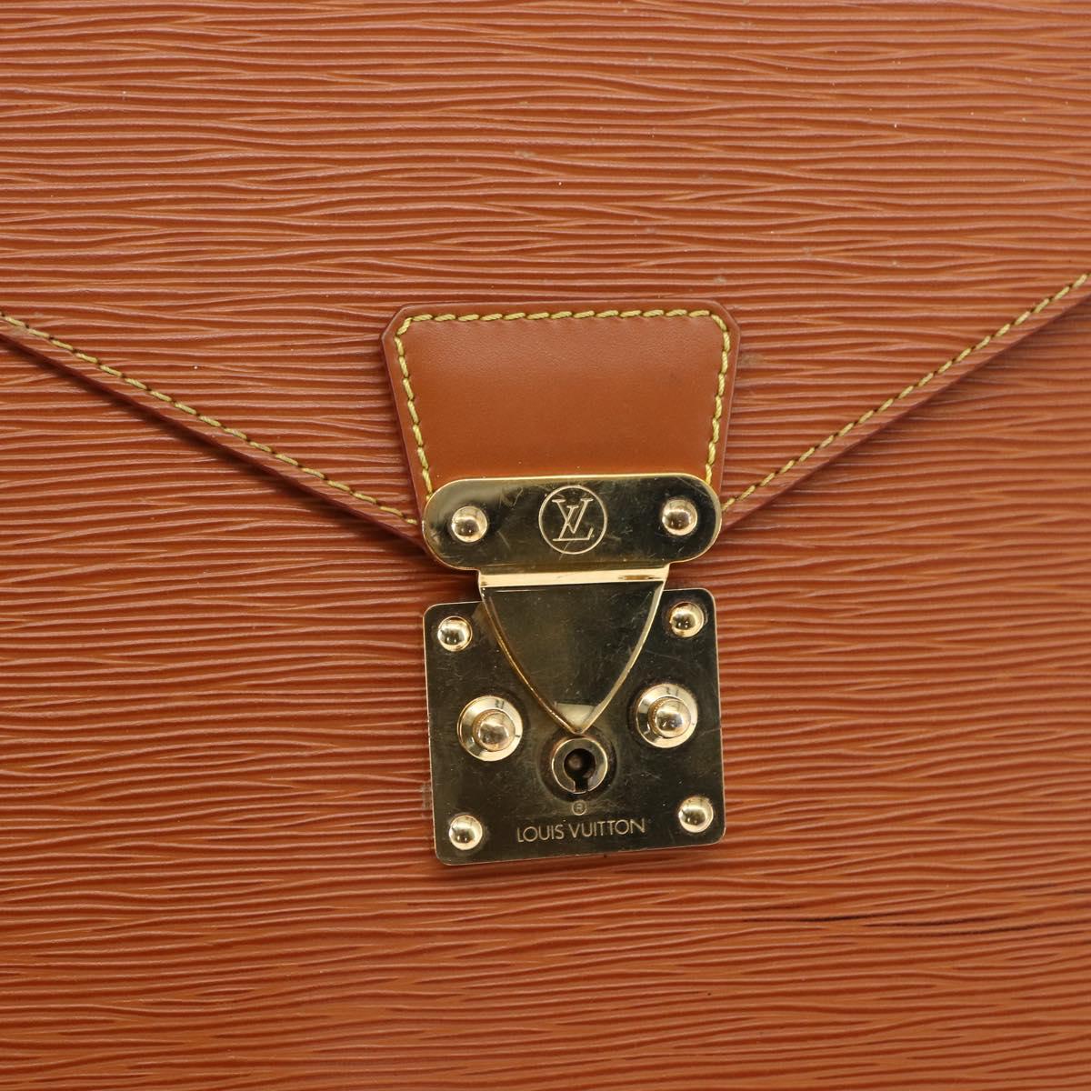 LOUIS VUITTON Epi Serviette Conseiller Zipangu Gold M54428 LV Auth 151087