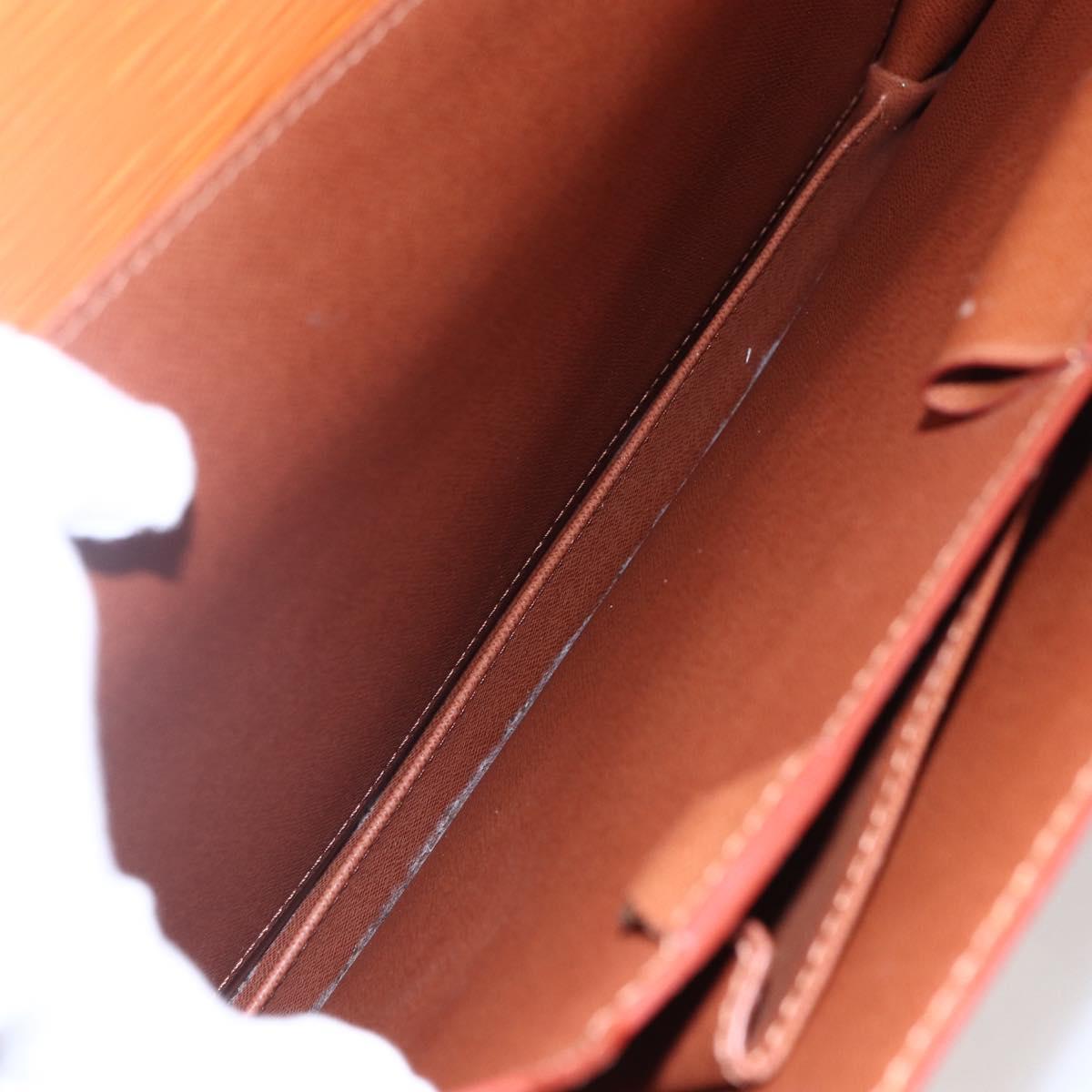 LOUIS VUITTON Epi Serviette Conseiller Zipangu Gold M54428 LV Auth 151087