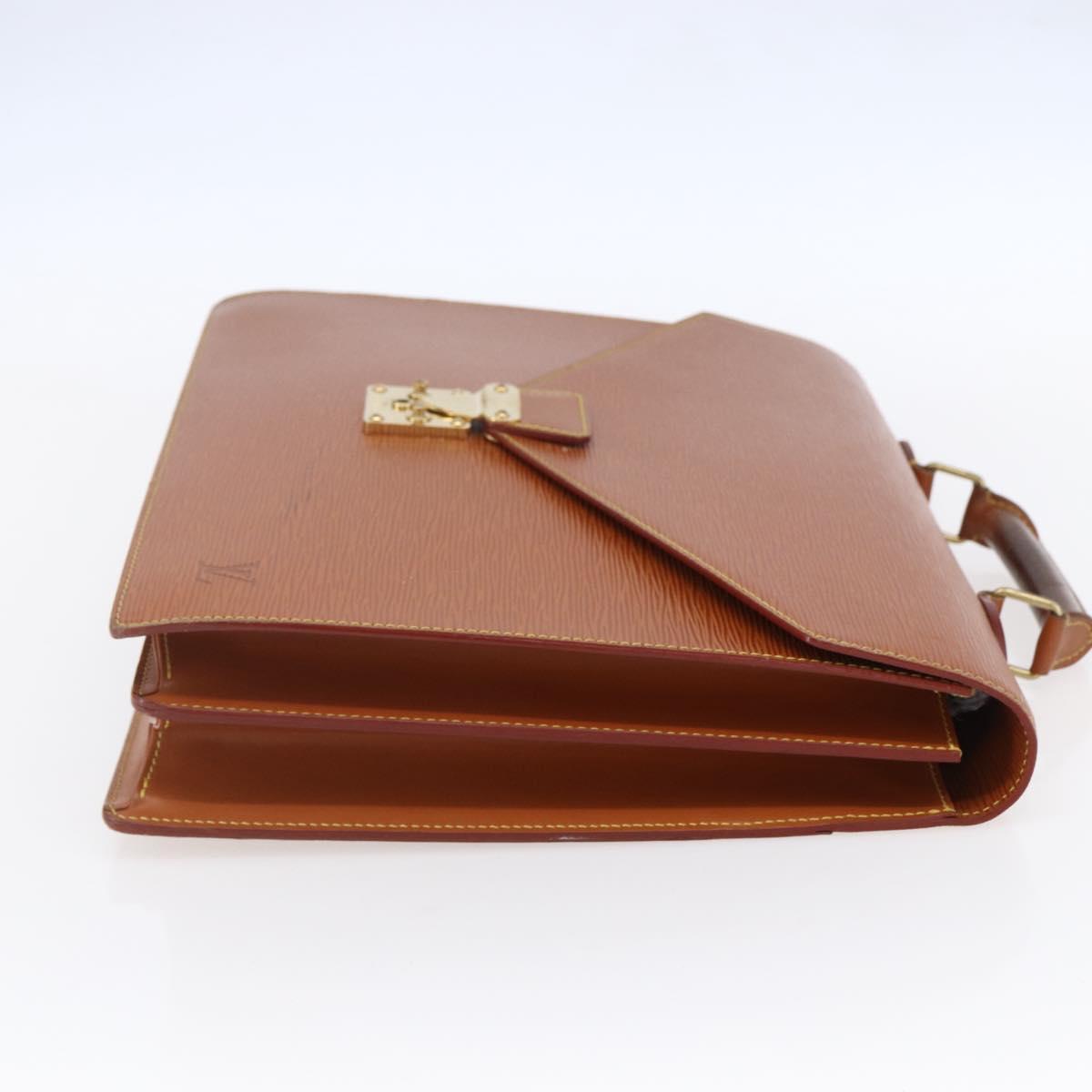 LOUIS VUITTON Epi Serviette Conseiller Zipangu Gold M54428 LV Auth 151087