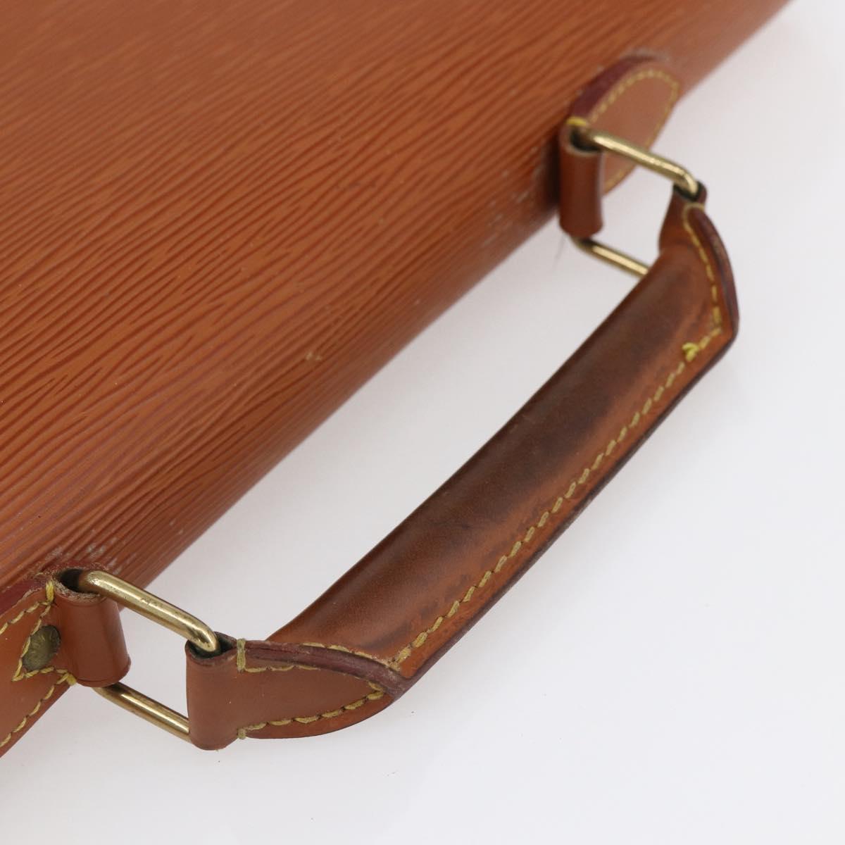 LOUIS VUITTON Epi Serviette Conseiller Zipangu Gold M54428 LV Auth 151087