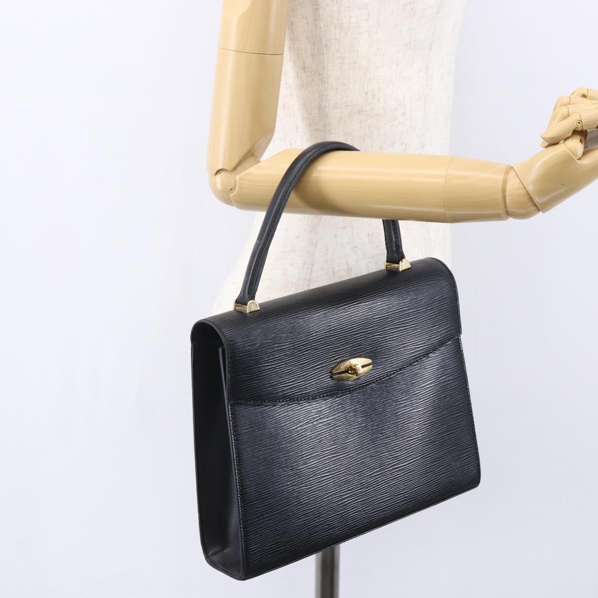LOUIS VUITTON Epi Malesherbes Hand Bag Black M52372 LV Auth 151089