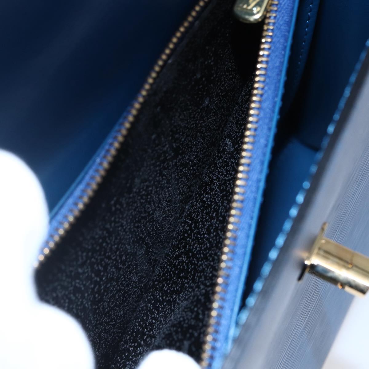 LOUIS VUITTON Epi Malesherbes Hand Bag Blue M52375 LV Auth 151090