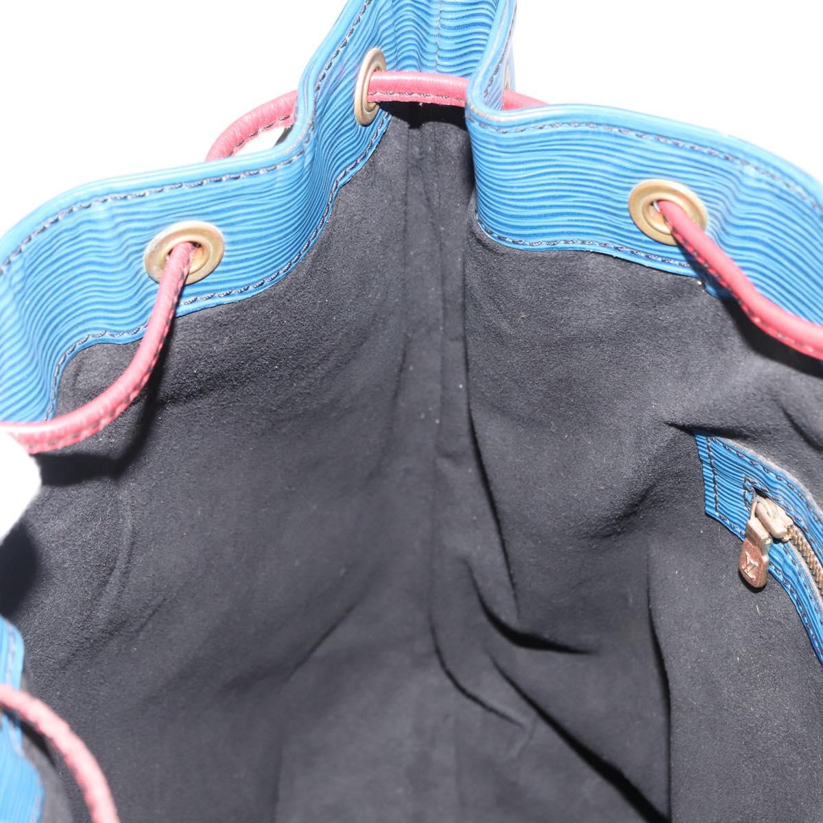 LOUIS VUITTON Epi Tricolor Noe Shoulder Bag Blue Red Green M44082 LV Auth 151096