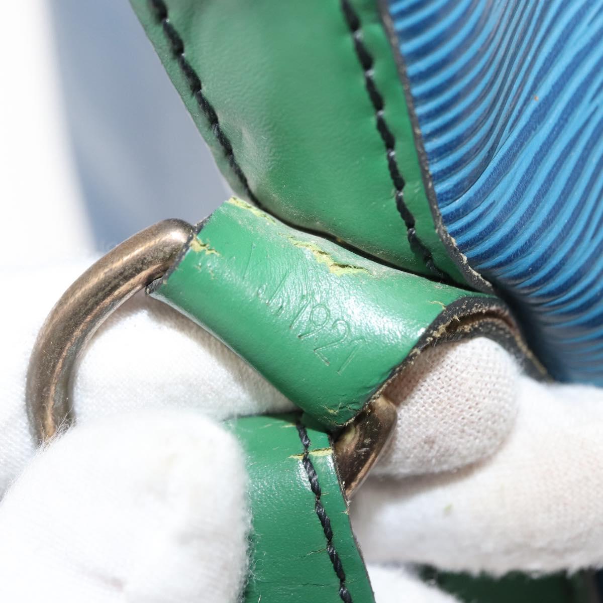 LOUIS VUITTON Epi Tricolor Noe Shoulder Bag Blue Red Green M44082 LV Auth 151096