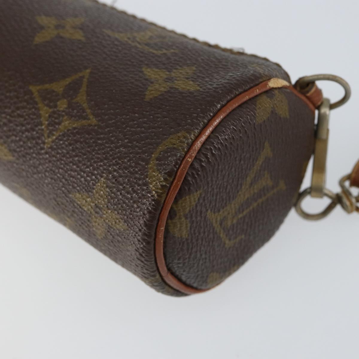 LOUIS VUITTON Monogram Papillon Pouch LV Auth 151116