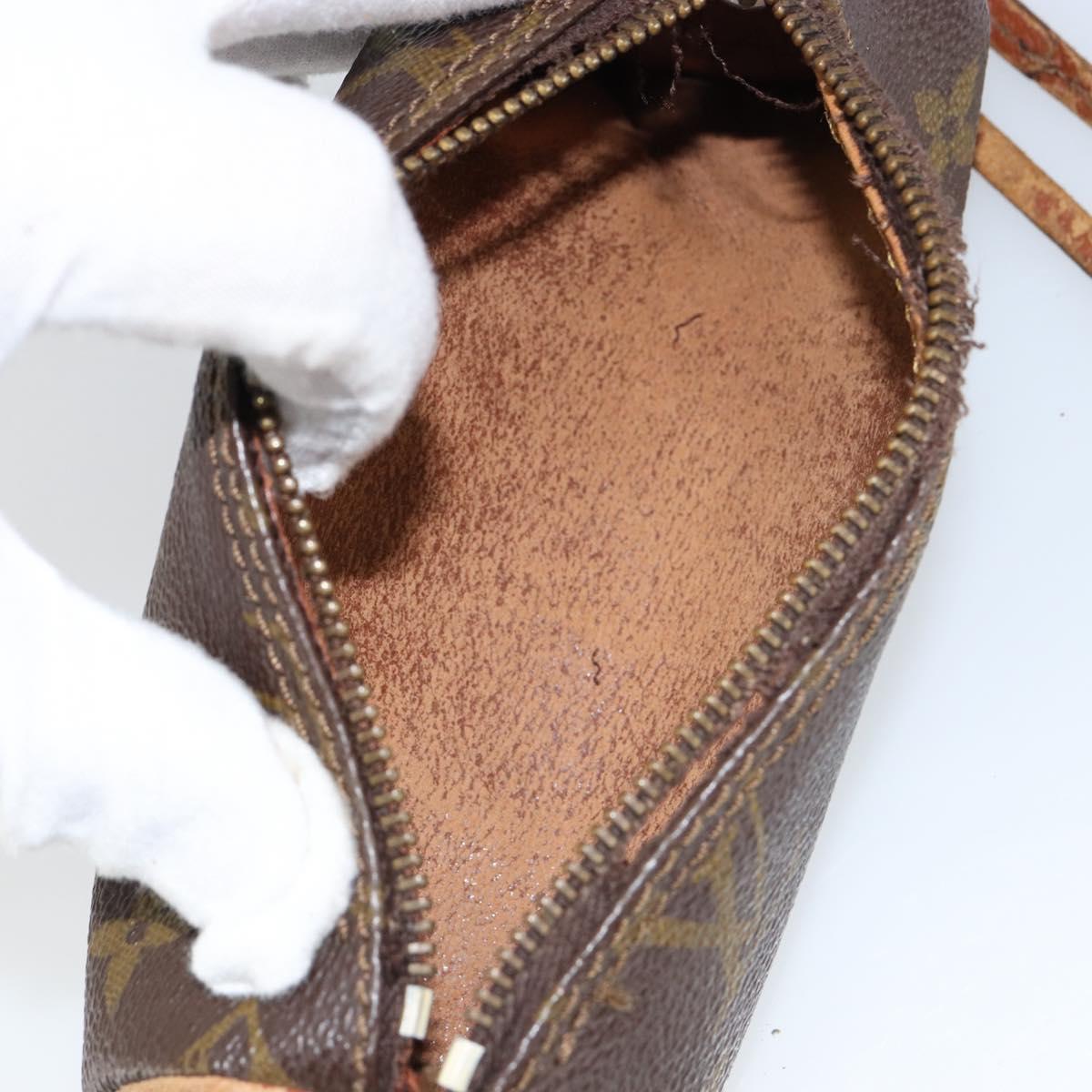 LOUIS VUITTON Monogram Papillon Pouch LV Auth 151116