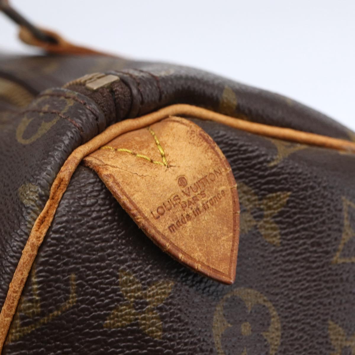 LOUIS VUITTON Monogram Speedy 35 Hand Bag M41524 LV Auth 151129