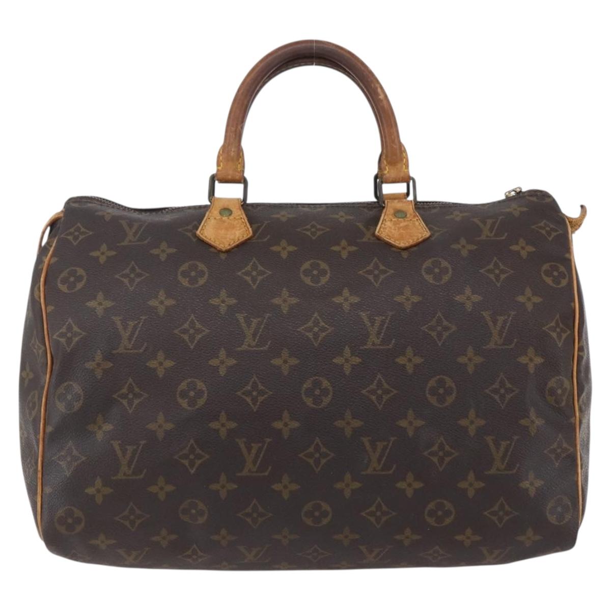 LOUIS VUITTON Monogram Speedy 35 Hand Bag M41524 LV Auth 151129