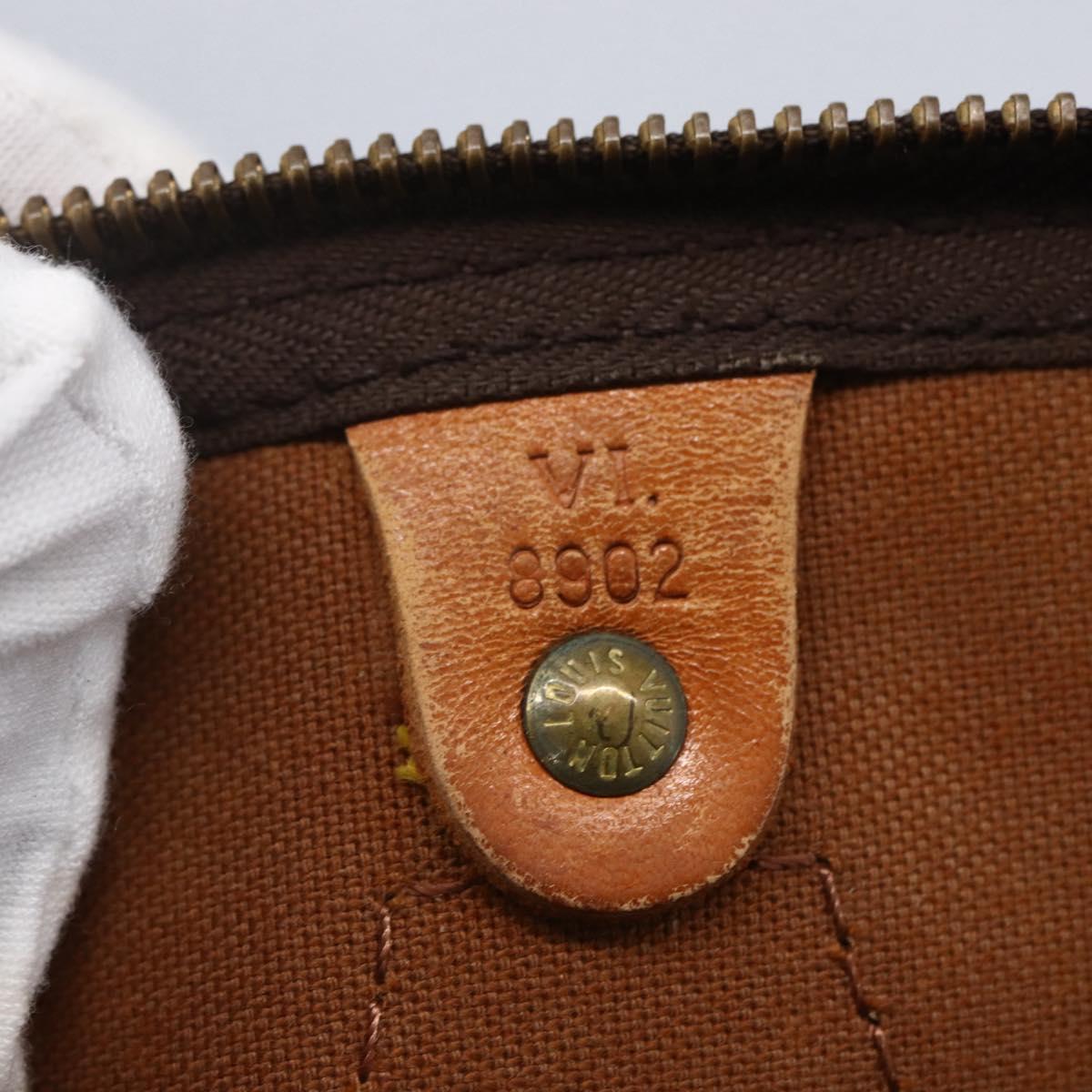 LOUIS VUITTON Monogram Speedy 35 Hand Bag M41524 LV Auth 151129