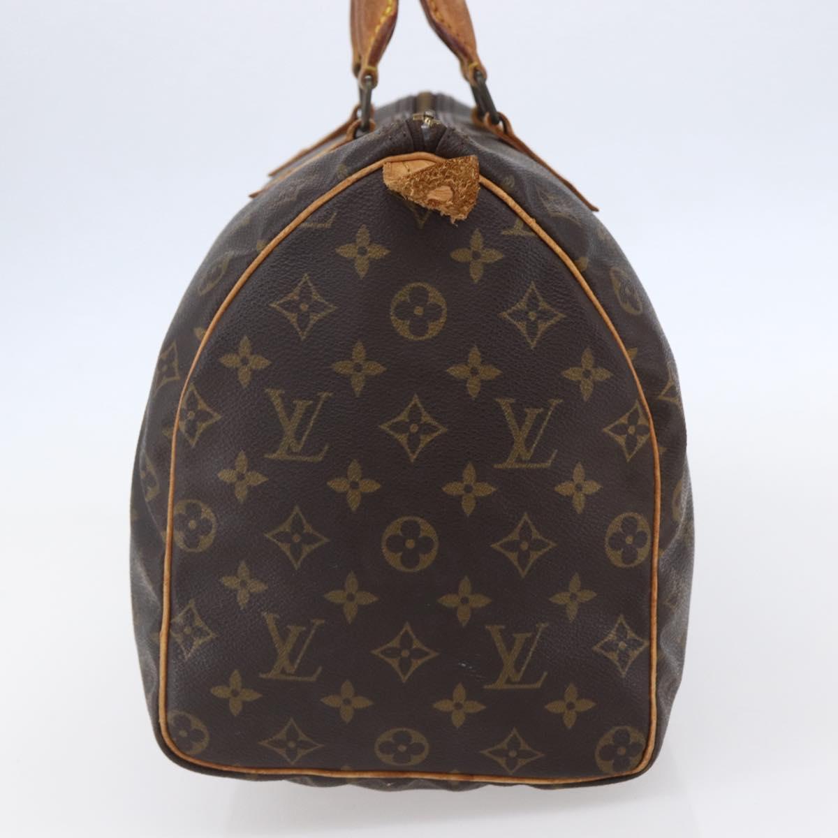 LOUIS VUITTON Monogram Speedy 35 Hand Bag M41524 LV Auth 151129
