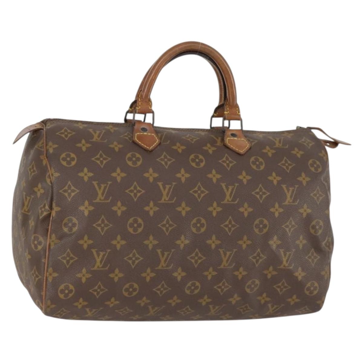 LOUIS VUITTON Monogram Speedy 35 Hand Bag M41524 LV Auth 151130