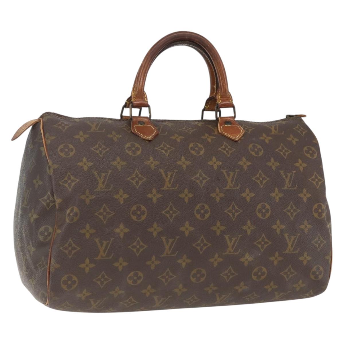 LOUIS VUITTON Monogram Speedy 35 Hand Bag M41524 LV Auth 151130