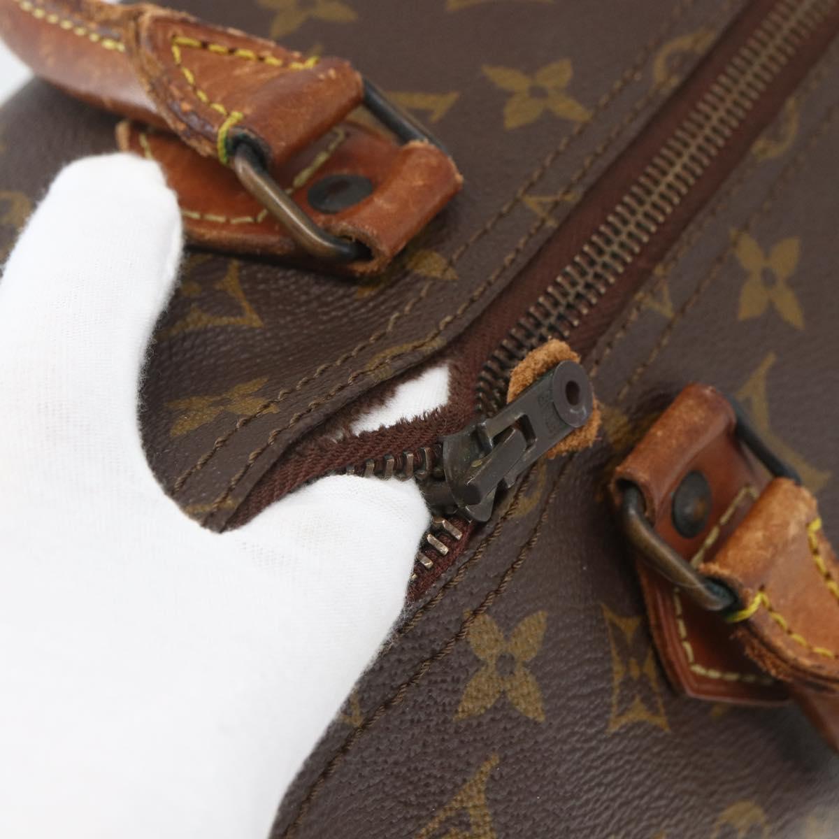 LOUIS VUITTON Monogram Speedy 35 Hand Bag M41524 LV Auth 151130