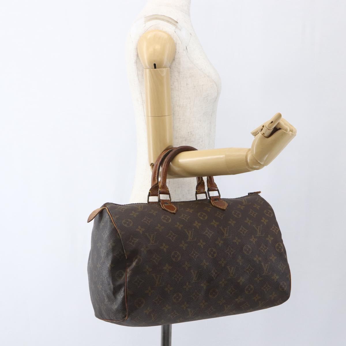 LOUIS VUITTON Monogram Speedy 35 Hand Bag M41524 LV Auth 151130