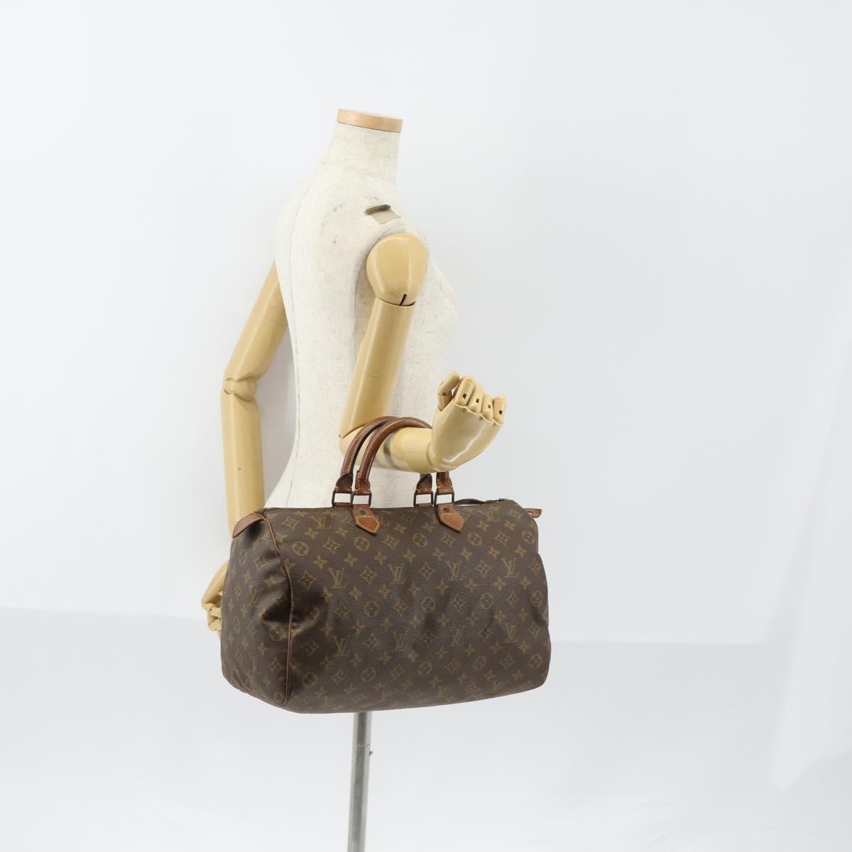 LOUIS VUITTON Monogram Speedy 35 Hand Bag M41524 LV Auth 151130