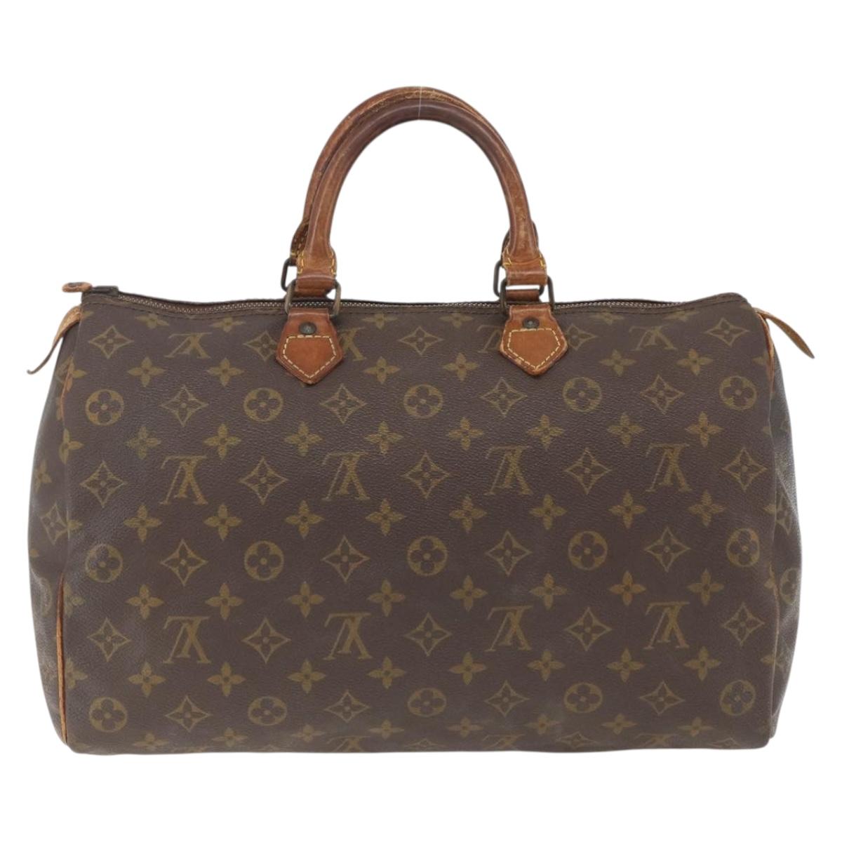 LOUIS VUITTON Monogram Speedy 35 Hand Bag M41524 LV Auth 151130