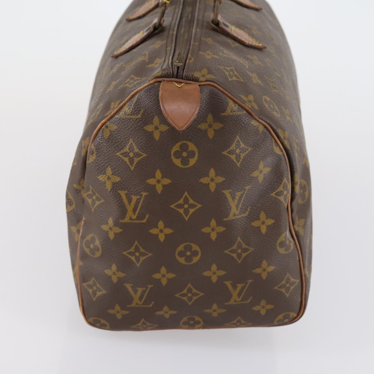 LOUIS VUITTON Monogram Speedy 35 Hand Bag M41524 LV Auth 151130