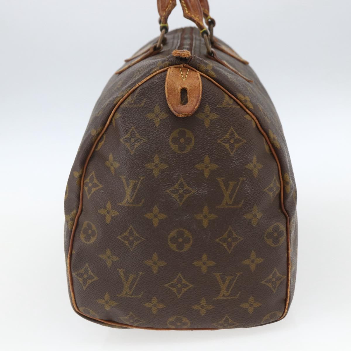 LOUIS VUITTON Monogram Speedy 35 Hand Bag M41524 LV Auth 151130