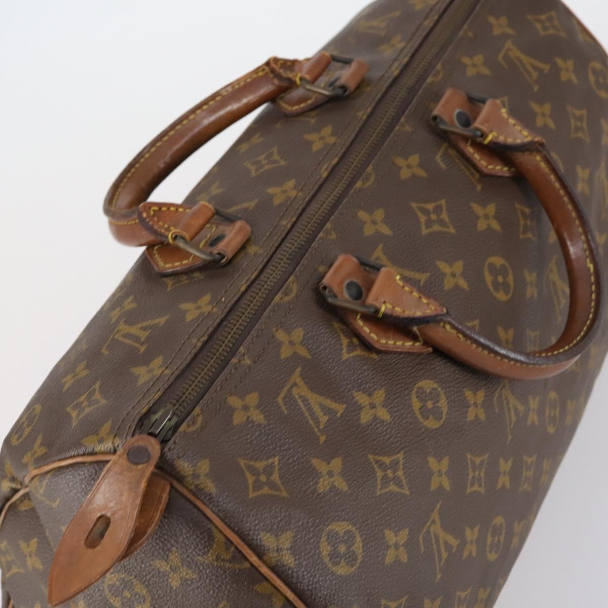 LOUIS VUITTON Monogram Speedy 35 Hand Bag M41524 LV Auth 151130