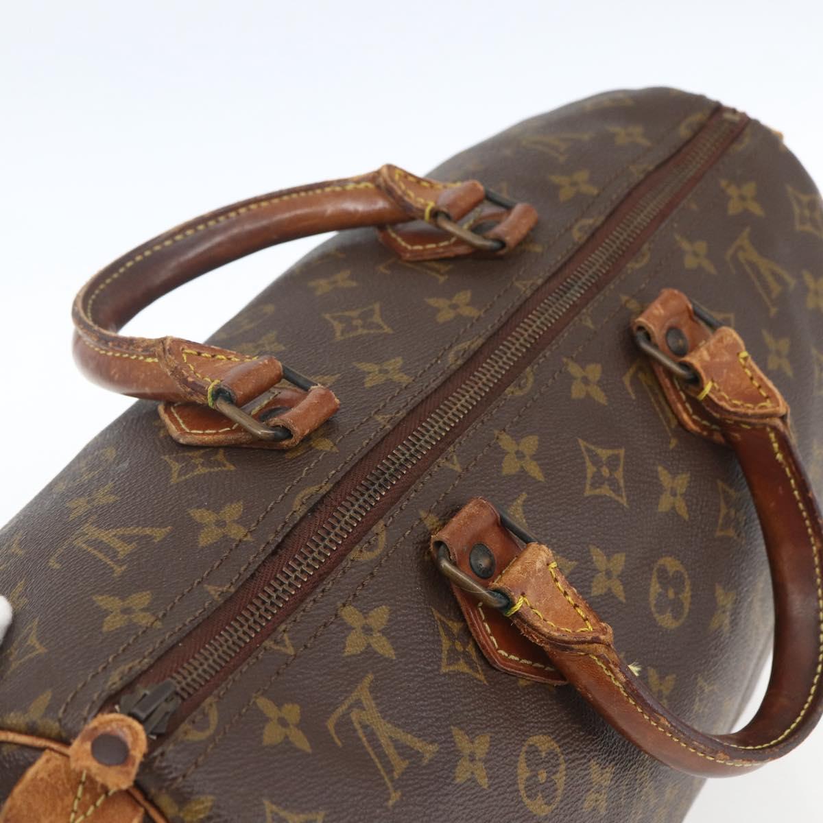 LOUIS VUITTON Monogram Speedy 35 Hand Bag M41524 LV Auth 151130