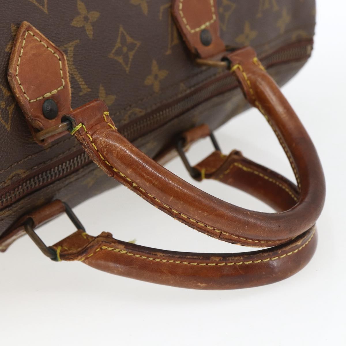 LOUIS VUITTON Monogram Speedy 35 Hand Bag M41524 LV Auth 151130