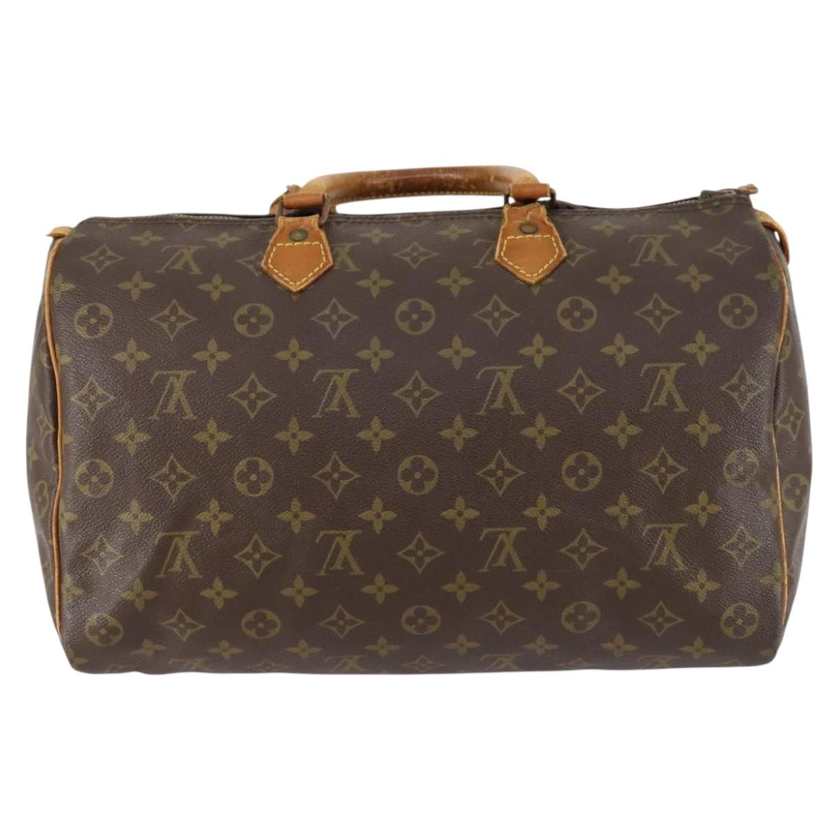 LOUIS VUITTON Monogram Speedy 35 Hand Bag M41524 LV Auth 151131