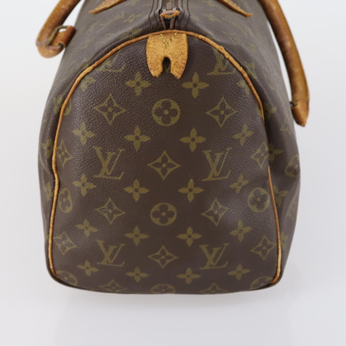 LOUIS VUITTON Monogram Speedy 35 Hand Bag M41524 LV Auth 151131