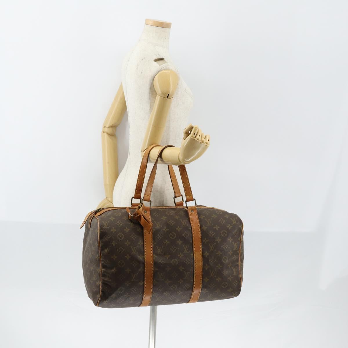 LOUIS VUITTON Monogram Sac Souple 45 Boston Bag M41624 LV Auth 151134
