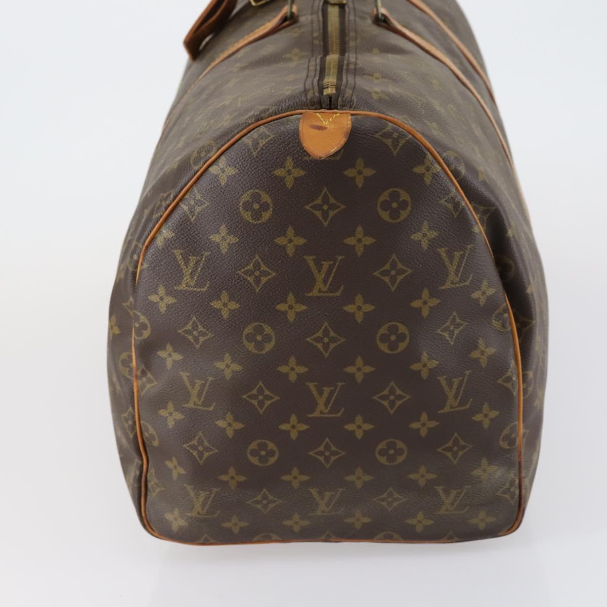 LOUIS VUITTON Monogram Keepall 55 Boston Bag M41424 LV Auth 151137