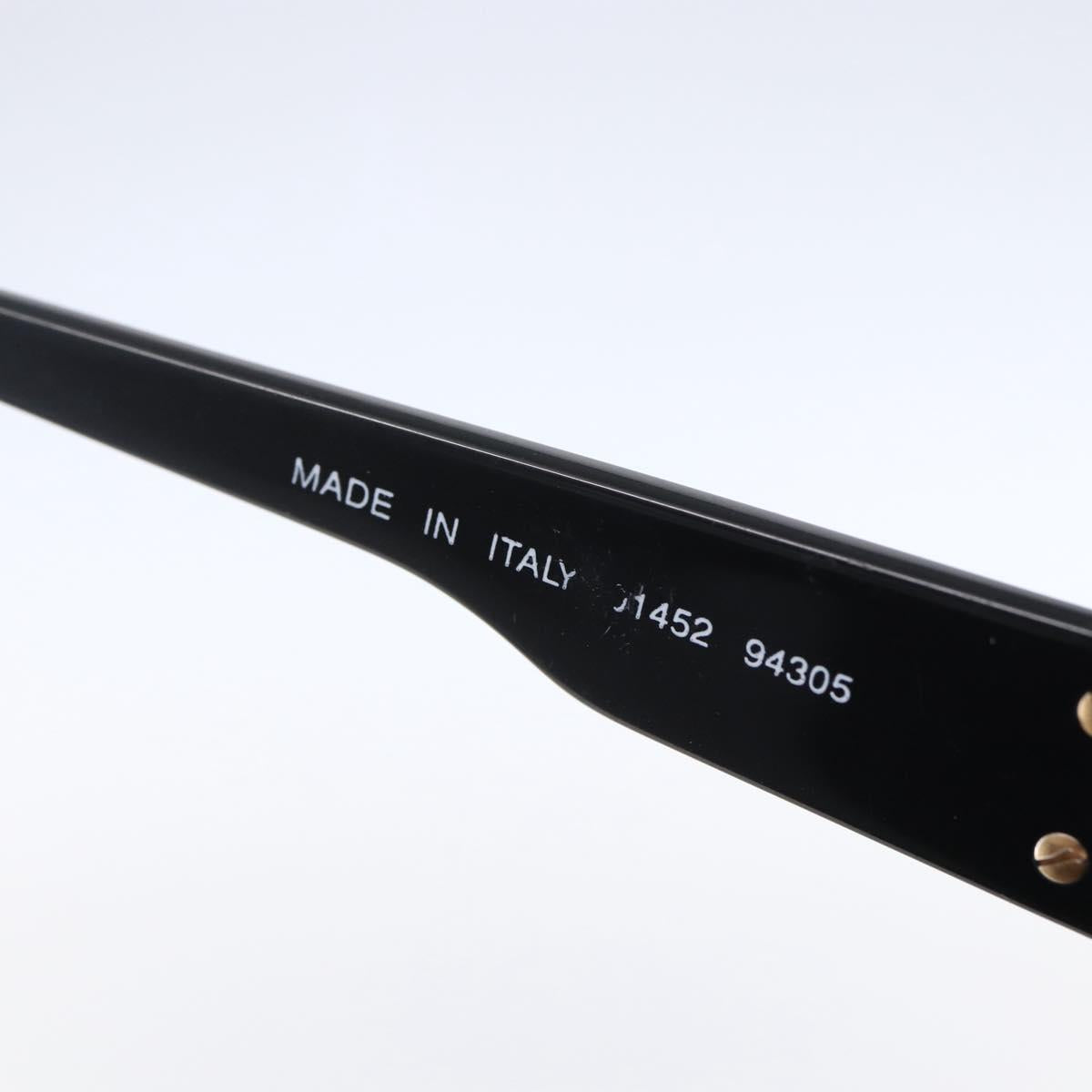 CHANEL COCO Mark Sunglasses plastic Black 01452 94305 CC Auth 151143