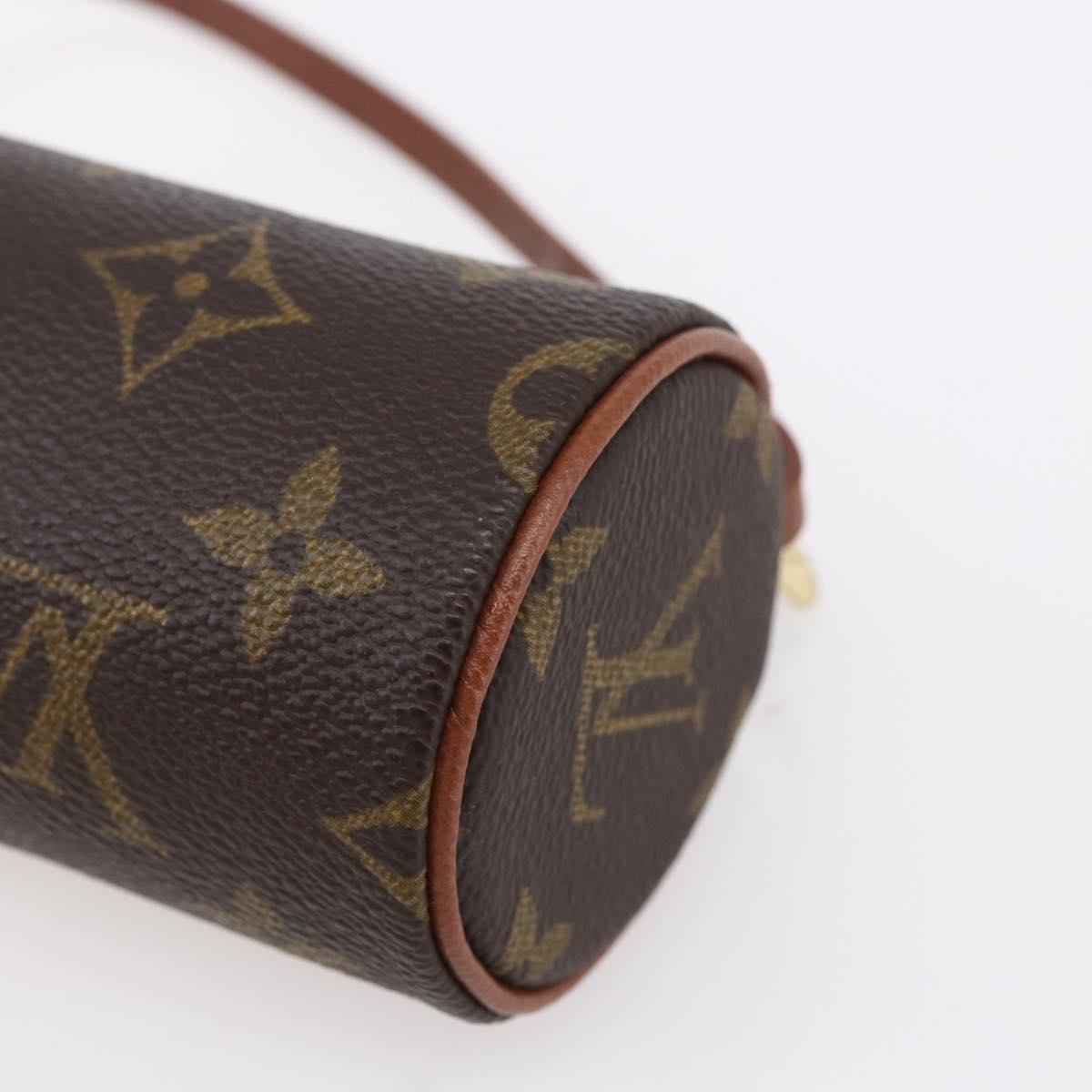 LOUIS VUITTON Monogram Papillon Pouch LV Auth 151150