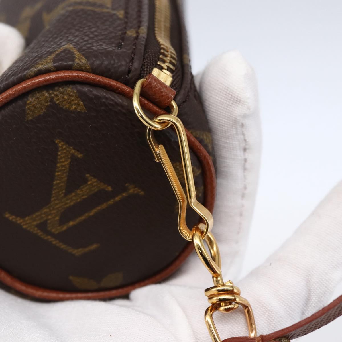 LOUIS VUITTON Monogram Papillon Pouch LV Auth 151150
