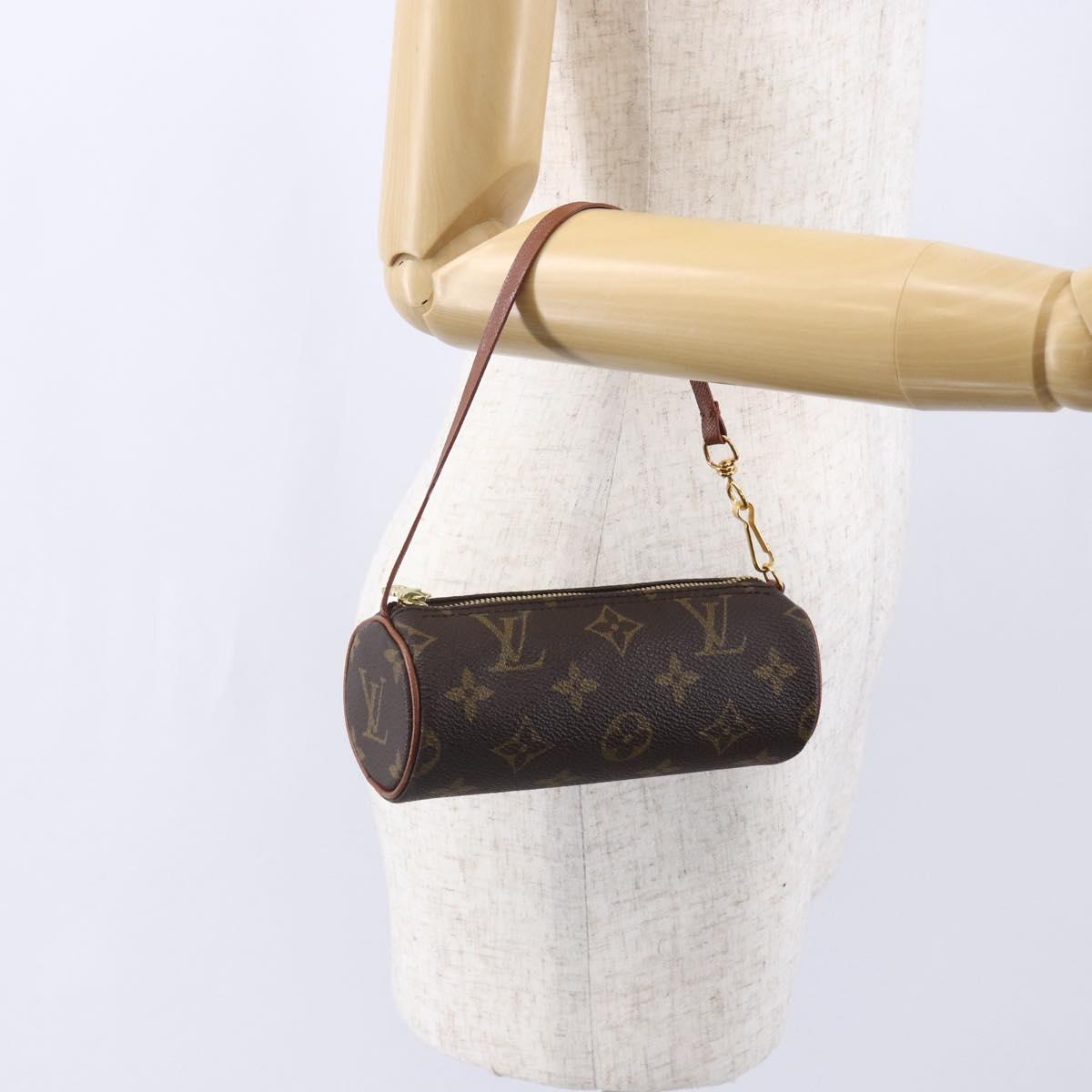 LOUIS VUITTON Monogram Papillon Pouch LV Auth 151150