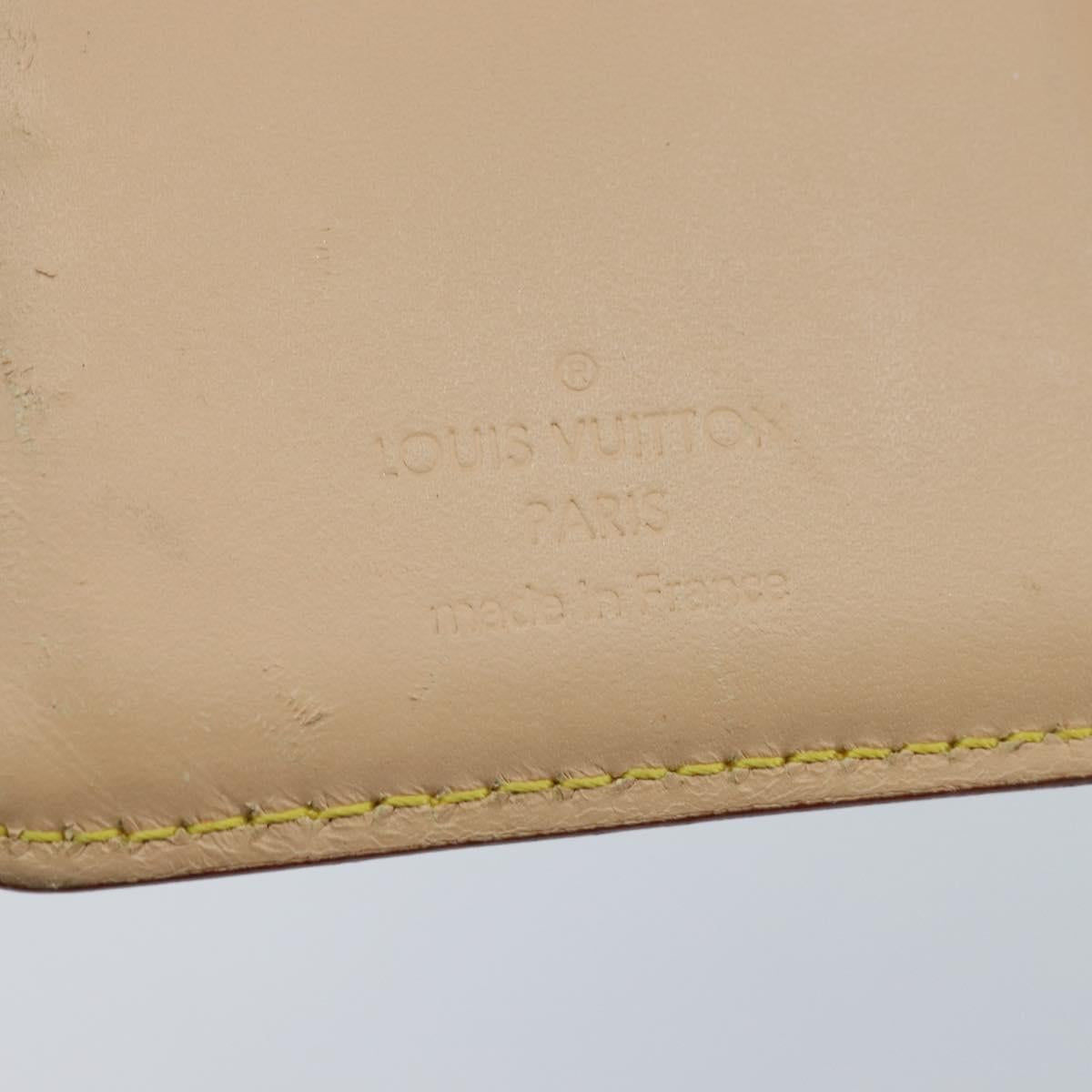 LOUIS VUITTON Multicolor Porte Monnaie Viennois Wallet White M92987 Auth 151172