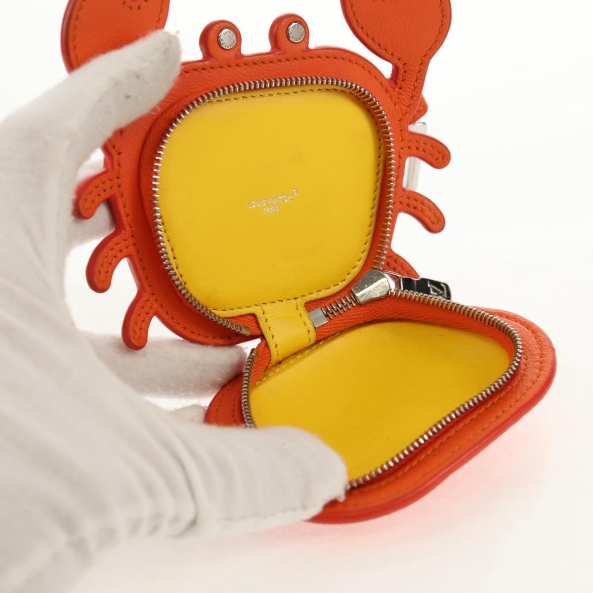 LOUIS VUITTON Monogram Bag Charm LV Club Bag Charm Orange M01929 LV Auth 151182M