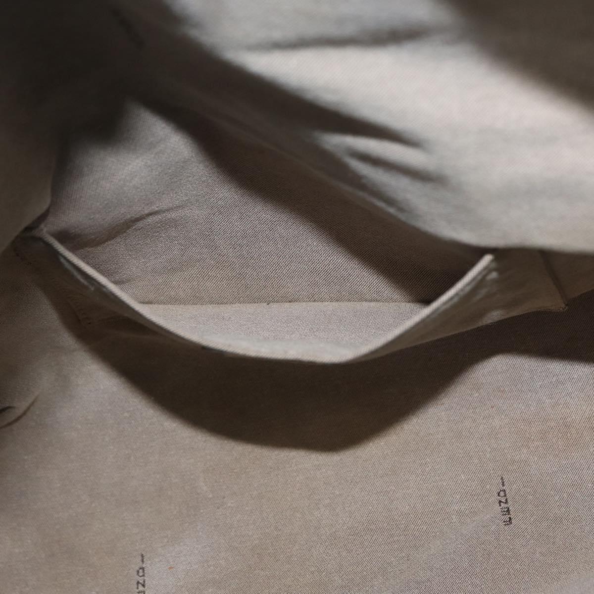 FENDI Zucca Canvas Hand Bag Light Blue Gold Auth 151194V