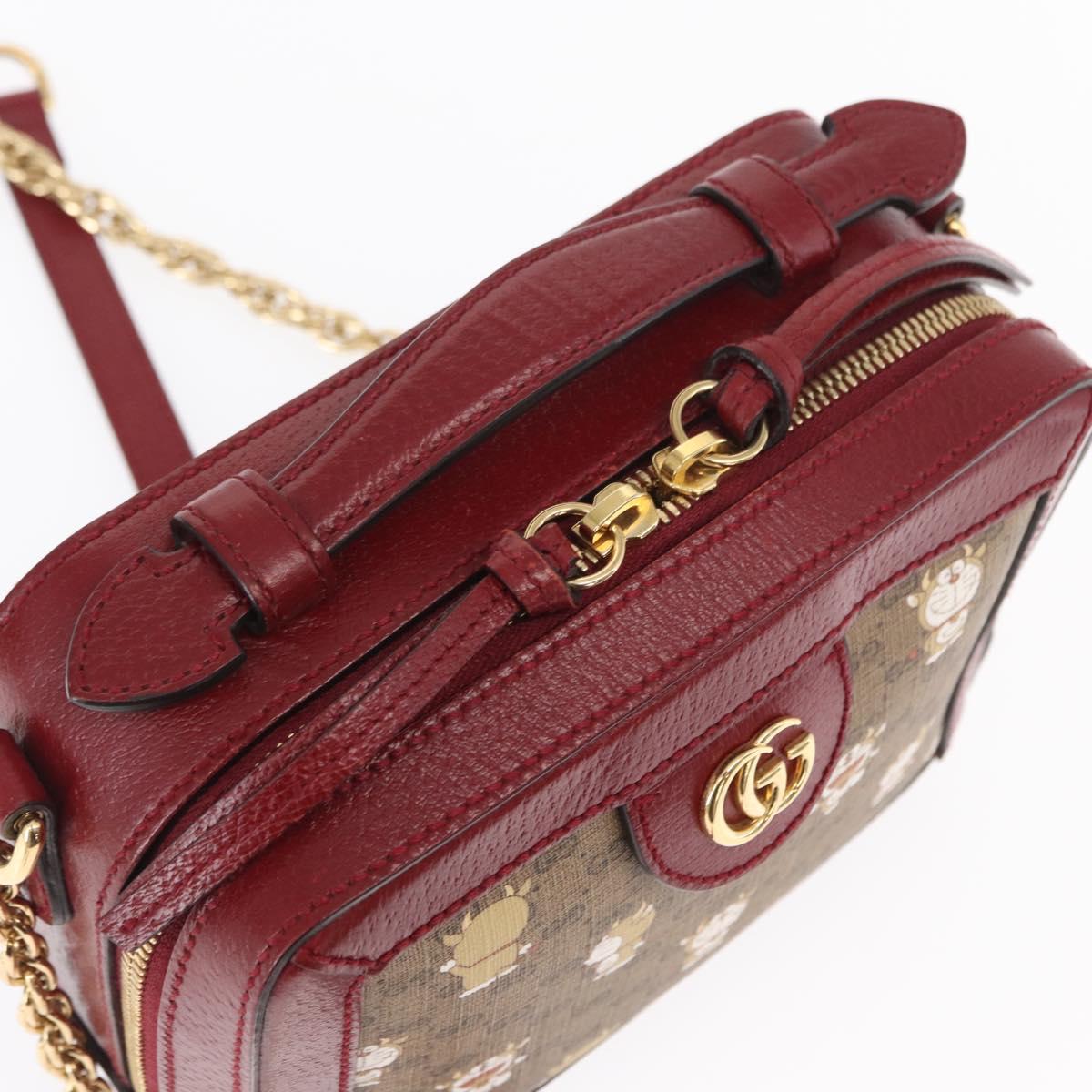 GUCCI Micro GG Supreme Doraemon Collaboration Bag PVC 655596 Auth 151200SAM