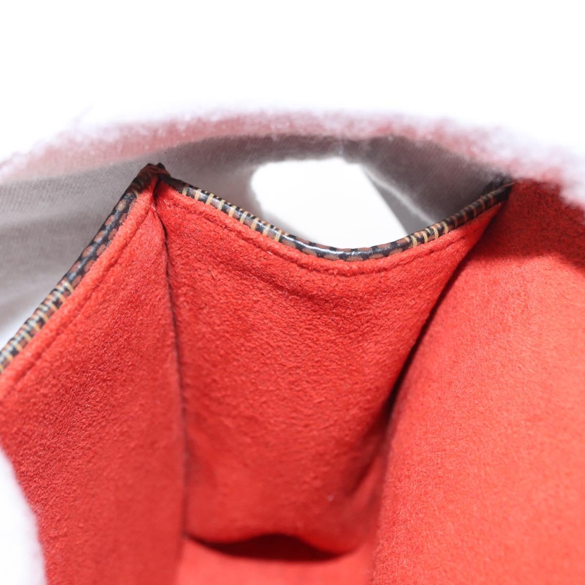 LOUIS VUITTON Damier Ebene Pochette Florentine Waist Bag N51856 LV Auth 151202V