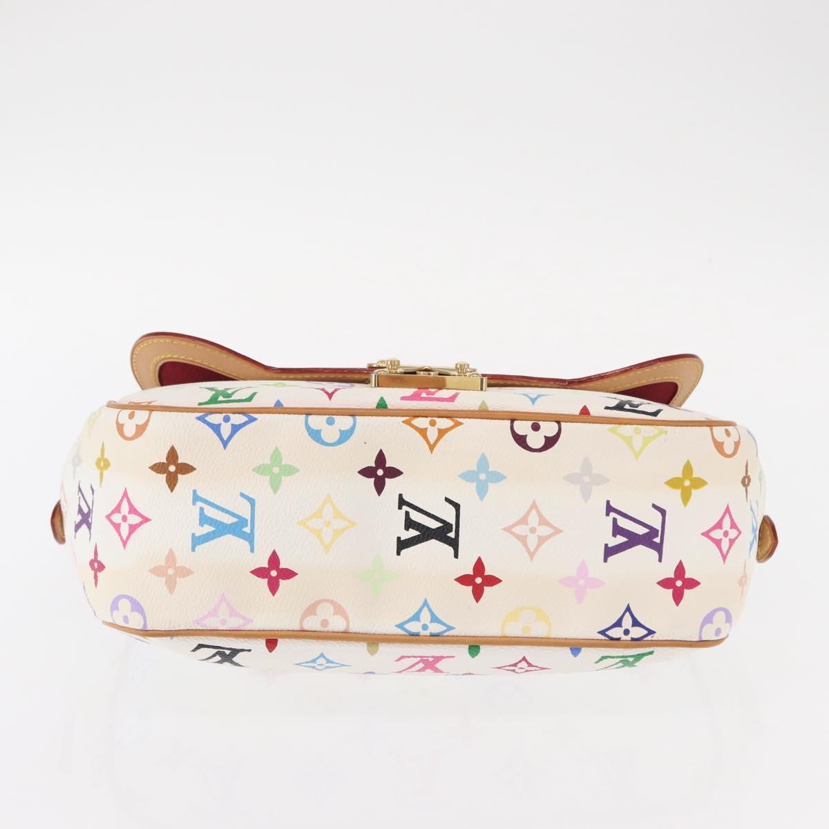 LOUIS VUITTON Monogram Multicolor Gracie MM Bag White M92590 LV Auth 151203SM