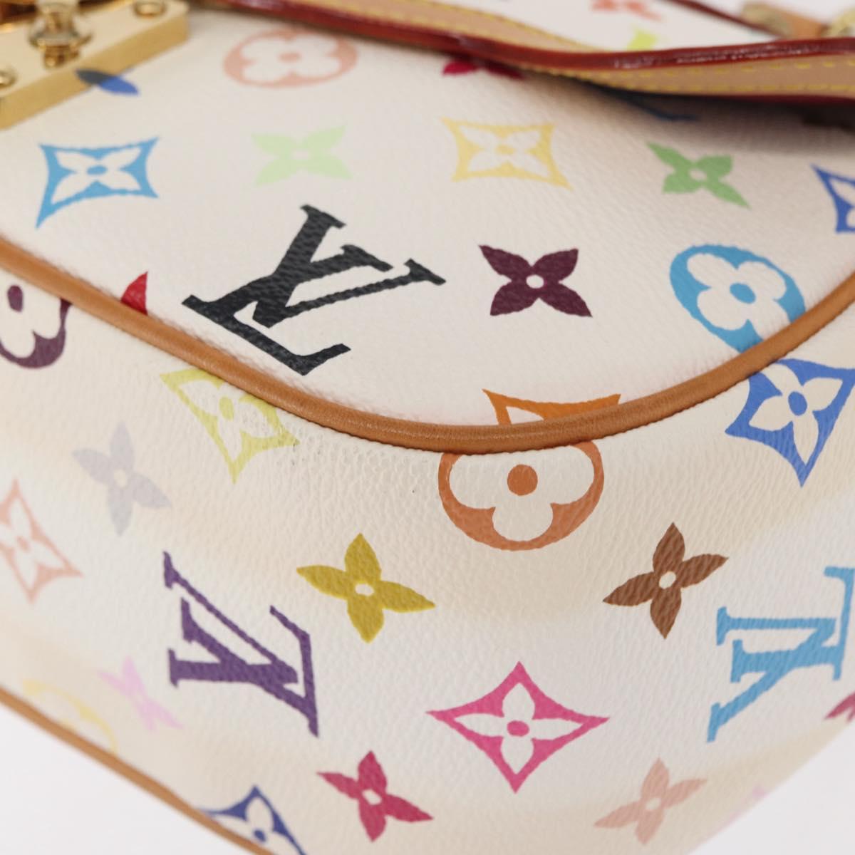 LOUIS VUITTON Monogram Multicolor Gracie MM Bag White M92590 LV Auth 151203SM