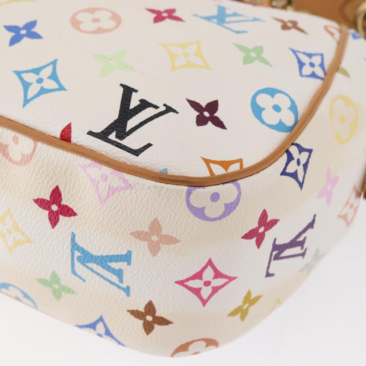 LOUIS VUITTON Monogram Multicolor Gracie MM Bag White M92590 LV Auth 151203SM